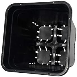 Active Aqua GFOE3 Flow 2.0 6 Square Pots 5-Gallon 13-Liter Bucket Hydroponic Grow Flow Expansion Kit System with Fittings, Connectors, & Tubing, Black