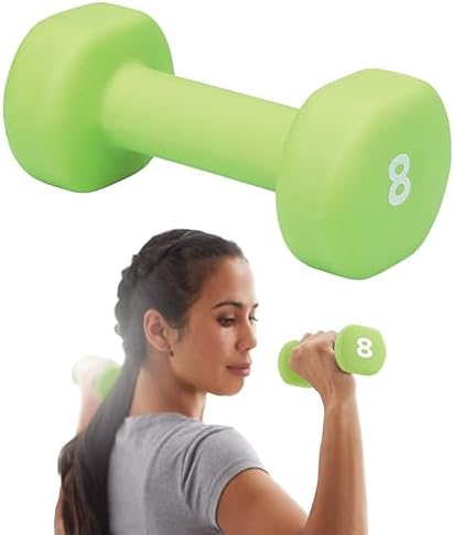 Gaiam Dumbbell Hand Weight (Sold in Singles) - Neoprene Coated Exercise & Fitness Dumbbell for Home Gym Workouts and Strength Training - Free Weights for Women and Men