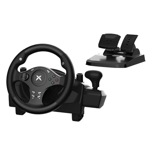 DOYO Gaming Steering Wheel with Pedals for PC, Xbox One, Xbox Series X|S