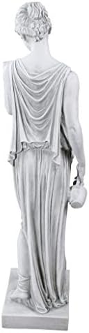 Design Toscano KY71304 Hebe Greek Woman Patron of Youth Indoor/Outdoor Garden Statue, Large Size, 10 inches Wide, 32 inches Tall, Handcast Polyresin, Antique Stone Finish