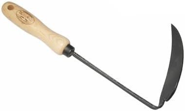 DeWit Korean Right Hand Hoe - Versatile Ho-Mi Garden Tool with Tempered Boron Steel Blade & Ash Hardwood Handle (12" Total Length, 0.65lbs)