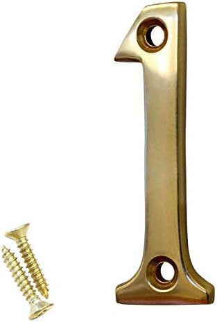 NO-BR235-50 Brass Number, 2 Inch, Polished Brass