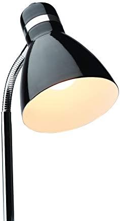 Newhouse Lighting NHDK-OX-BK Oxford Black Metal Flexible Classic Desk or Table Lamp for Office or Bedroom Use