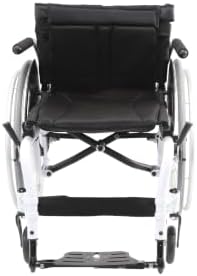 Karman White Frame Ultra Lightweight Wheelchair, 18" D x 18" D