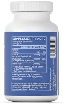 BodyBio Butyrate Calcium Magnesium - Postbiotic for Gut & Digestive Support | Gut Health, Digestive Support, Bloating, Gas & Constipation Relief, Leaky Gut Repair