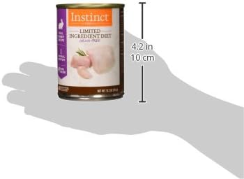Instinct Limited Ingredient Diet, Wet Canned Dog Food, Grain Free - Real Turkey, 13.2 oz. Cans (Pack of 6) | Single animal protein and vegetable recipe, delicious loaf texture, real turkey entree, gentle on sensitive stomachs
