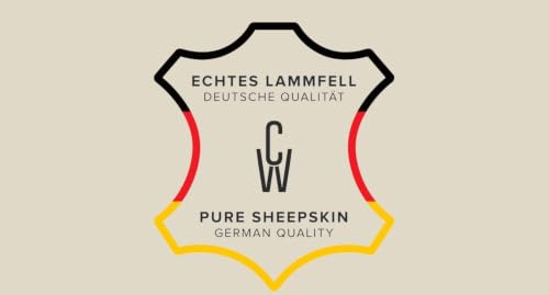 Werner Christ - Genuine Sheepskin BABYSWEET - Cuddly, Medical Fur, Ideal for Baby Carriages, as a Crawling mat or Rug. Length +/- 37.3", Color Natural Gold-Yellow