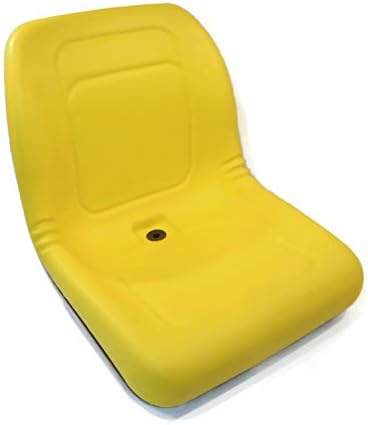 Yellow High Back Seat for John Deere Lawn Mower Models L100, L105, L107