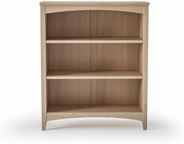 Shaker Style 3 Shelf Bookcase / Solid Wood / 36" High / Adjustable Shelving / Closed Back / Display Bookshelf for Living Room, Bedroom, Home and Office, White