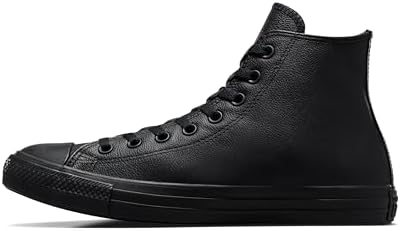 Converse Chuck Taylor All Star Leather High Top Shoe, black mono, 11 M US