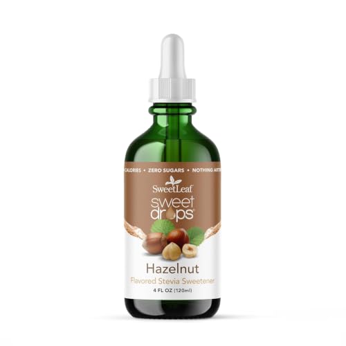 SweetLeaf Stevia Drops Liquid Sweetener, SteviaClear - 4 Fl Oz, Pack of 2 | Unflavored Sweet Drops, Organic Stevia Leaf Extract, Zero Calorie, No Erythritol, Sugar Substitute, With Dropper