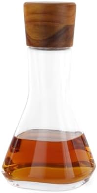 nambe Vie Decanter | Glass Wine Decanter Bottle for Bourbon, Brandy, Juice