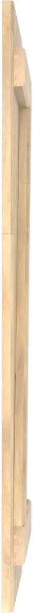 14"W x 62"H Americraft Four Board (2 Batten) Exterior Real Wood Joined Board-n-Batten Shutters w/Z-Bar (Per Pair), Unfinished