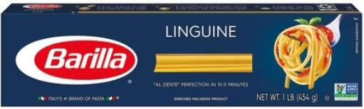 Barilla Pasta, Angel Hair, Fettuccine, Linguine, Spaghetti, and Thin Spaghetti 16 Ounce (Pack of 5) - with Make Your Day Mini Spatula