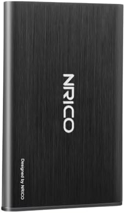 NRICO Ultra Slim 500GB Portable External Hard Drive USB3.0 HDD Storage | Compatible for PC, Desktop, Laptop,Mac,PS4, Xbox one(BLACK, 500,GB) large capacity external storage,Plug and Play