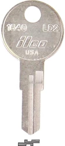 Ilco 1640 Key blank, Larson LD2, Nickel Plated (10-Pack)
