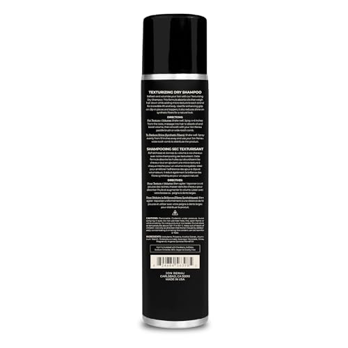 Jon Renau Texturizing Dry Shampoo for Wigs and Toppers, Oil Absorbing Spray for Synthetic Wigs