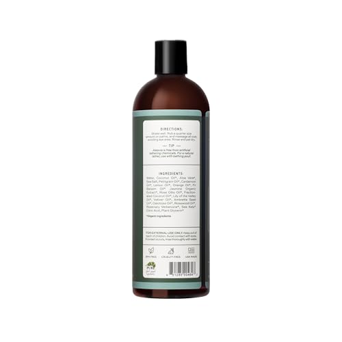 Aleavia Body Cleanse – Organic & All-Natural Prebiotic Body Wash – Fragrance-free and Sulfate-Free Enzymatic Body Cleanser – 16 Oz.