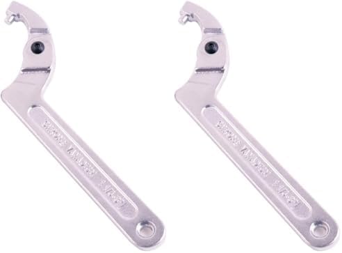 Chrome Vanadium C Pin Spanner Adjustable Hook Wrench, Round Head 32-76mm
