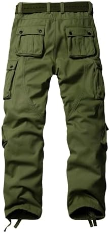 TRGPSG Men's Fleece Lined Hiking Cargo Pants