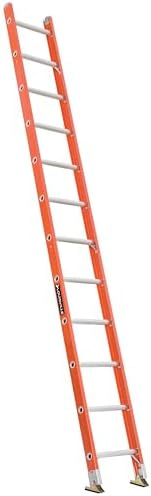 Louisville Ladder 12-Foot Fiberglass Step Ladder, 375-Pound Load Capacity, Type IAA, FS1312HD