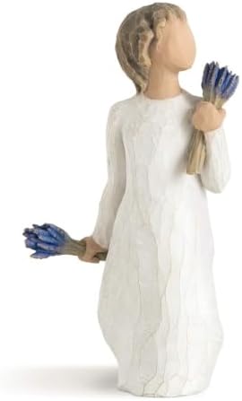 Willow Tree Lavender Grace, Sculpted Hand-Painted Figure | Cast from a Susan Lordi Original Carving, Thoughtful Keepsake Gift for Loved Ones, Celebrations and Moments of Comfort