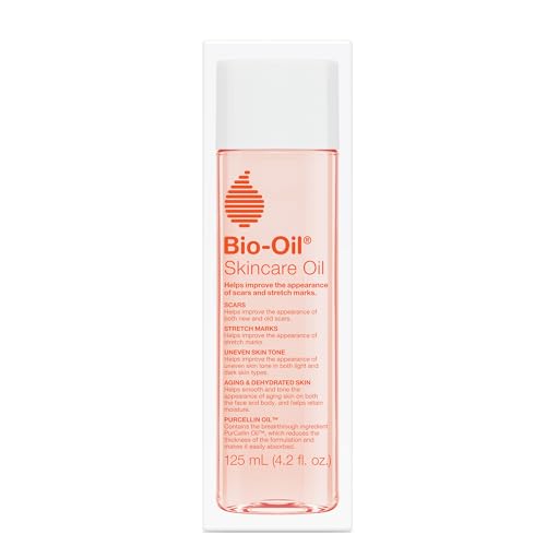 Bio-Oil Skincare Body Oil Serum, Scars & Stretch Marks, 6.7 fl oz | Dermatologist Recommended, Vitamin E & A, Dry & Sensitive Skin, Non-Comedogenic, Face and Body, Scar Treatment