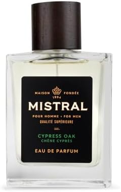 Mistral Bourbon Vanilla Eau de Parfum for Men, Men's Cologne, 3.4 Oz | Warm & Sweet Masculine Scent with Vanilla, Patchouli & Sandalwood, Cruelty-Free, Long-Lasting Perfume, Made in France