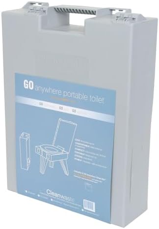 Cleanwaste GO Anywhere Complete Portable Camping Toilet with 3 Waste Kits