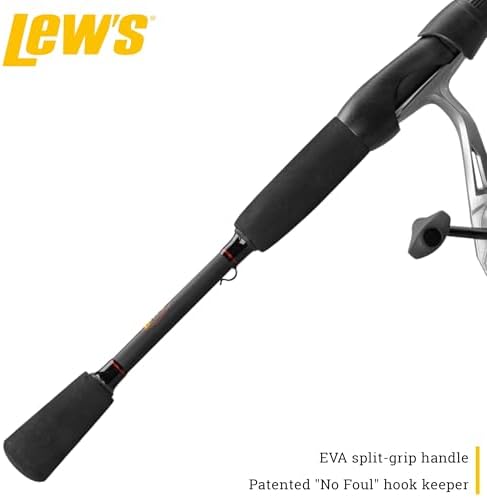 Lew's Laser SG Spinning Reel and Fishing Rod Combo, 6-ft, Size 200 Reel