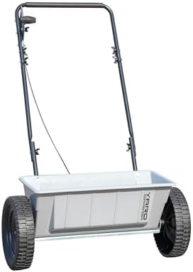 60 LB Walk-Behind Push Drop Spreader - Holds Up to 15