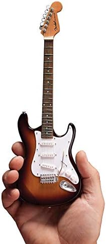 Officially Licensed Mini Sunburst Fender Strat Guitar Replica
