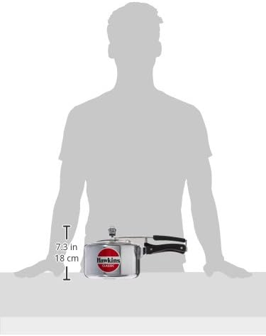 Hawkins Classic 3Liters(Wide) Aluminium Inner Lid Pressure Cooker(Silver)