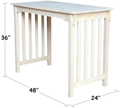 International Concepts T-2448 Counter Height Mission Table, 24" x 48"