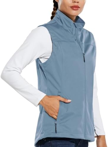 baleaf Women's Lightweight Running Vest Sleeveless Softshell Jacket
