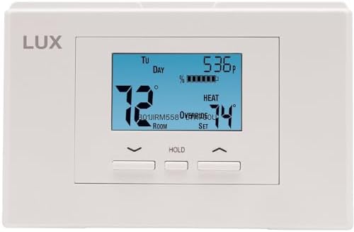 P521U Programmable 5-2 Day Thermostat for Home Use; 2 Heat, 1 Cool