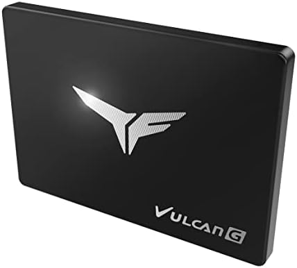 TEAMGROUP T-Force Vulcan G 512GB SLC Cache 3D NAND TLC 2.5 Inch SATA III Internal Solid State Drive SSD (R/W Speed up to 550/500 MB/s) T253TG512G3C301