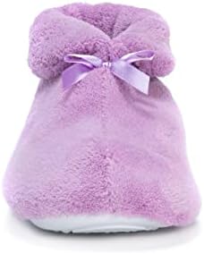 Soft Ones womens Micro Chenille Boot With Satin Bow