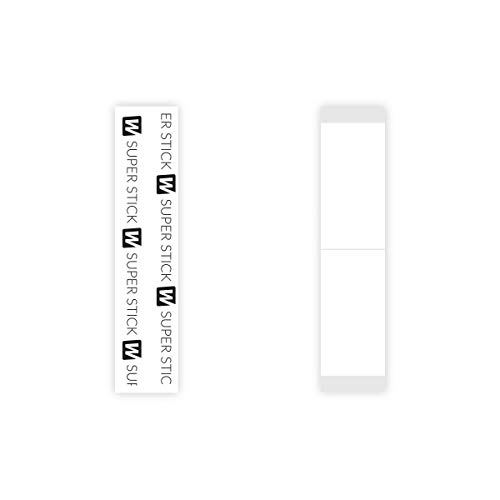 Walker Tape Co. Stick Tape Straight Strips by Walker, 36 pcs (3/4 in x 3 in) Clear