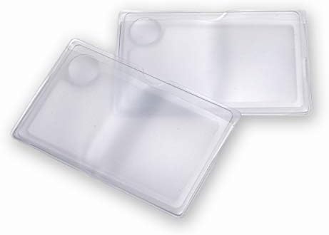 Carson 2.5x Power Credit Card Size Magnifiers (WM-01) with 6x Spot Lens, Twin Pack