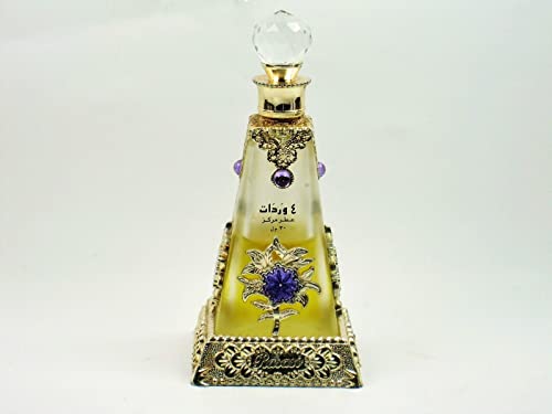 RASASI Arba Wardat Arabian Perfume Oils For Women & Men, 30ml (1.0 Oz) – Long Lasting Concentrated Perfume Oil