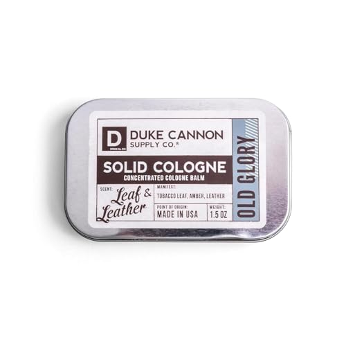 Duke Cannon Solid Cologne for Men, Bourbon Scent, Concentrated Balm, 1.5 oz | Woodsy charred oak barrel aroma inspired by classic bourbon craftsmanship