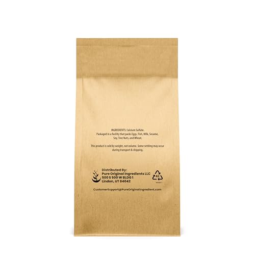 Pure Original Ingredients Calcium Sulfate (2 lb) Baking, Water Treatment & Gardening