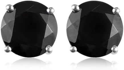Birthstone Stud Earrings 925 Sterling Silver Gemstone Jewelry Anniversary | Birthday, Gifts