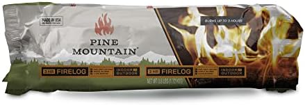 Pine Mountain 100% Natural Classic Firelog, 3-Hour Burn Time, 6 Logs, Green