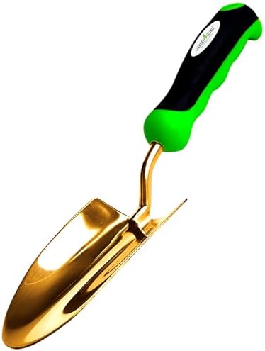 Garden Guru Heavy Duty Garden Trowel Hand Shovel for Gardening - Strong Stainless Steel - Rust Resistant - Ergonomic Grip - Perfect Trowel Garden Tool for Soil Digging Planting Transplanting Weeding