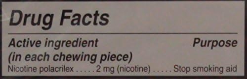 Nicotine Gum 2mg Sugar Free Original Generic for Nicorette 110 Pieces per Box Pack of 3 Total 330 Pieces