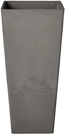 Arcadia Garden Products PSW FS32TP Contempo Tall Square Planter, 13 by 13 by 28-Inch