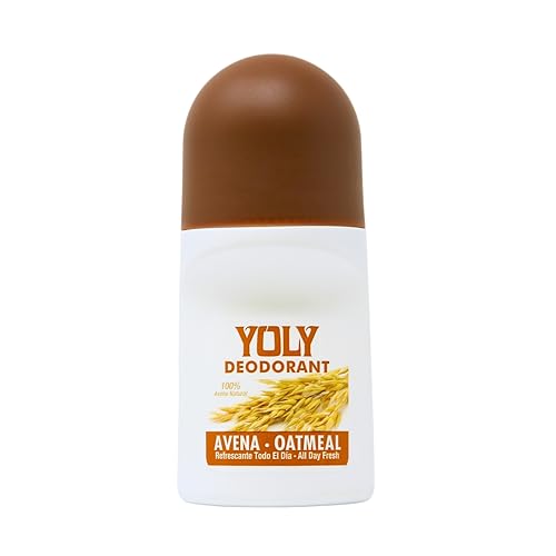 Yoly Deoderant Oatmeal Antiperspirant, Odor Protection, All Day Fresh (2.53 Fl Oz/Pack of 1)