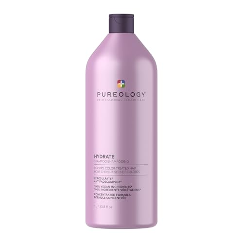 Pureology Hydrate Shampoo – Moisturizes & Nourishes Dry Hair, Sulfate-Free